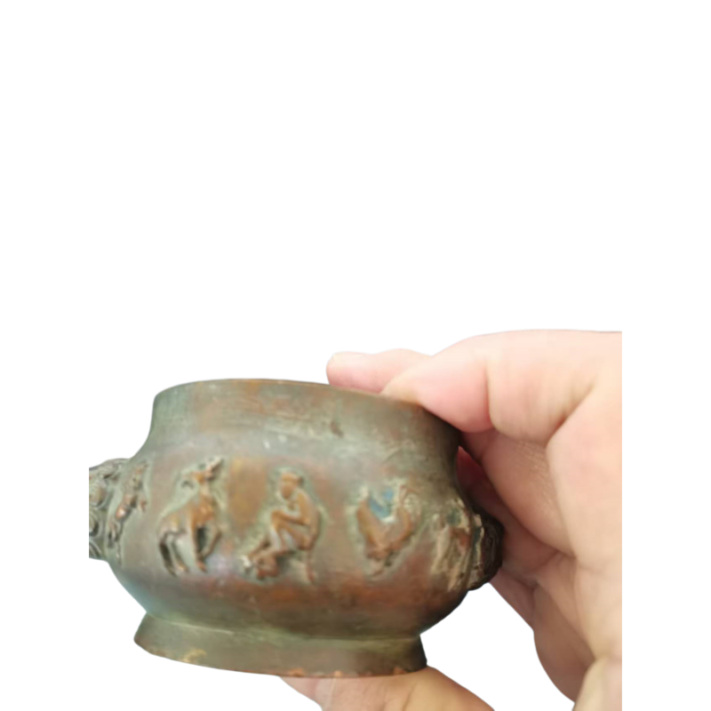 十二生肖兽耳铜香炉AC1397