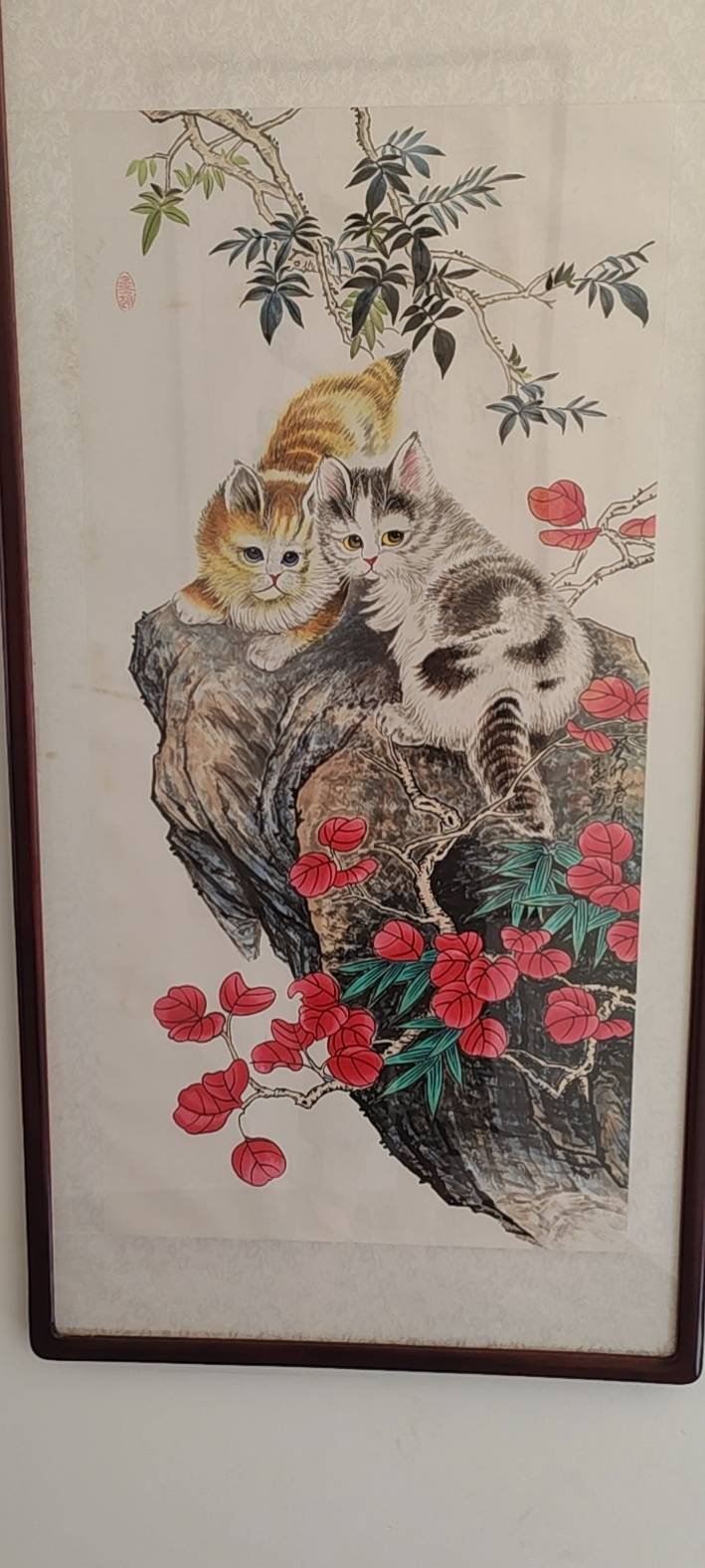 红叶双猫图AC6247