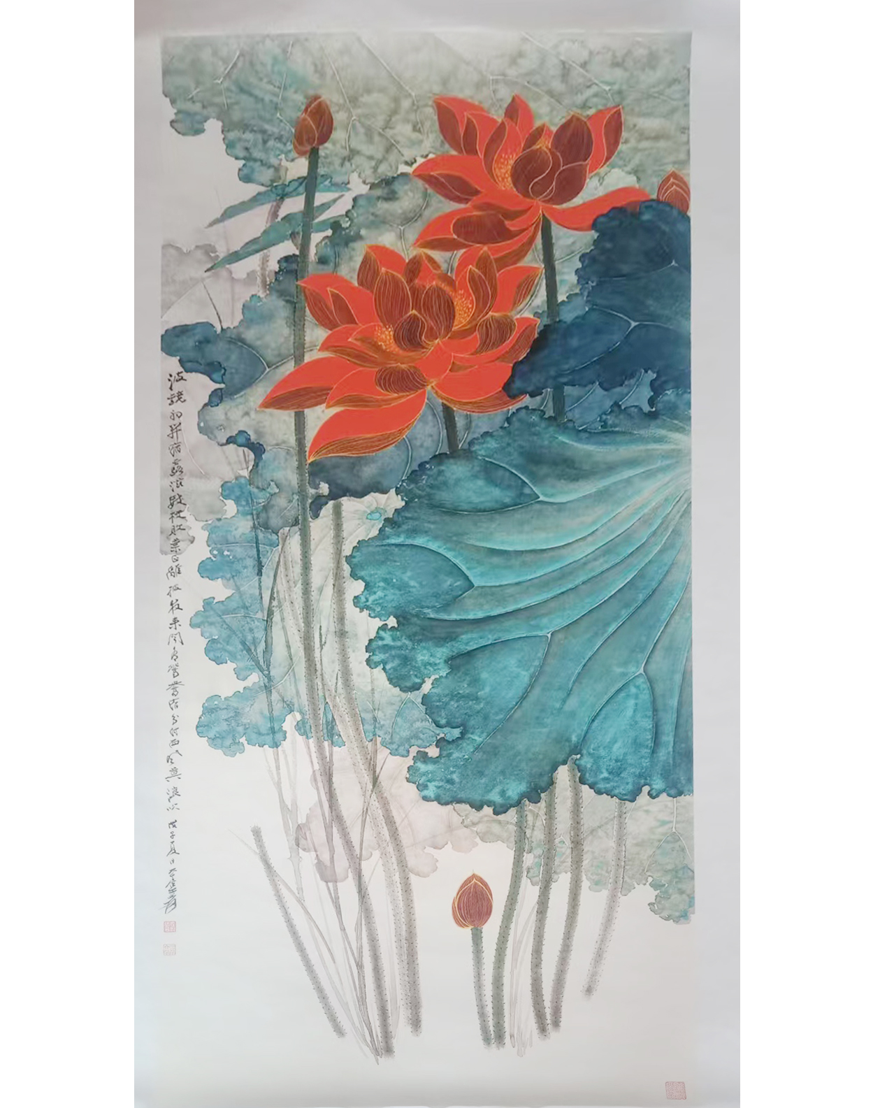 张大千  荷花AD2319