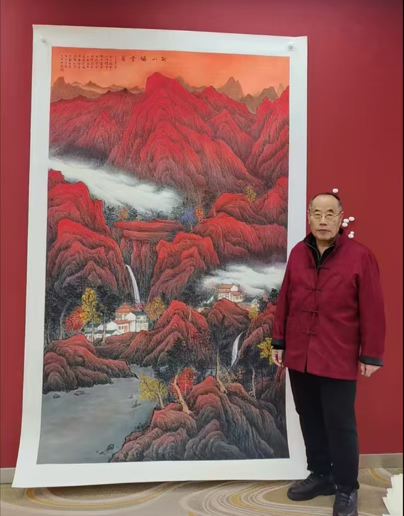 李克成大师《秋山烟雲》AD9498