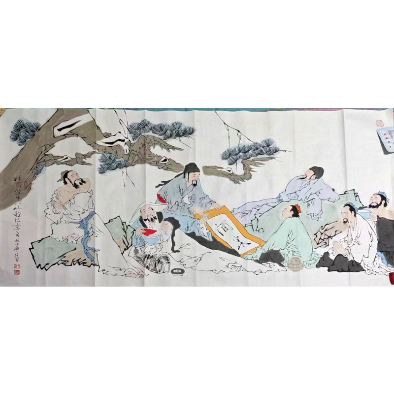饮中八仙图AB5077