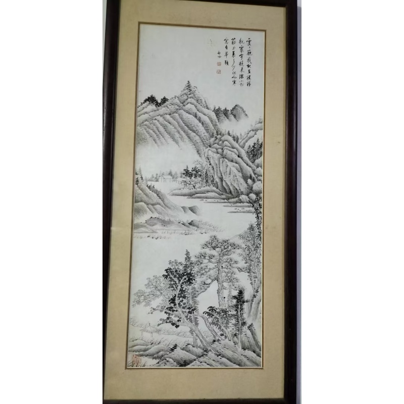 寒岩举头山水图AG1999