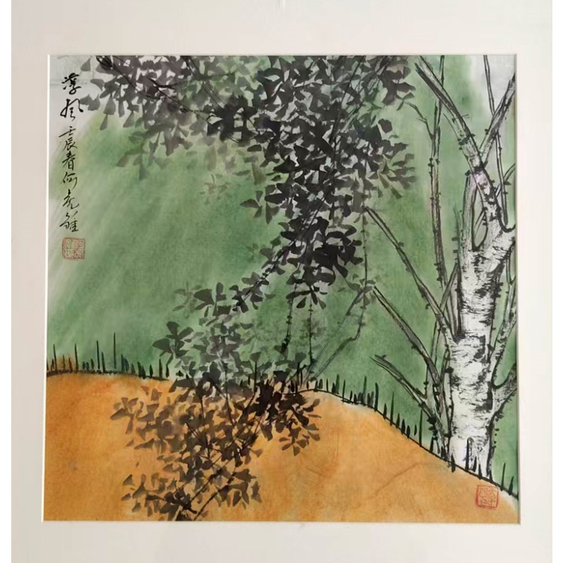 何虎雏 《凉风》 小品 精品AE2203
