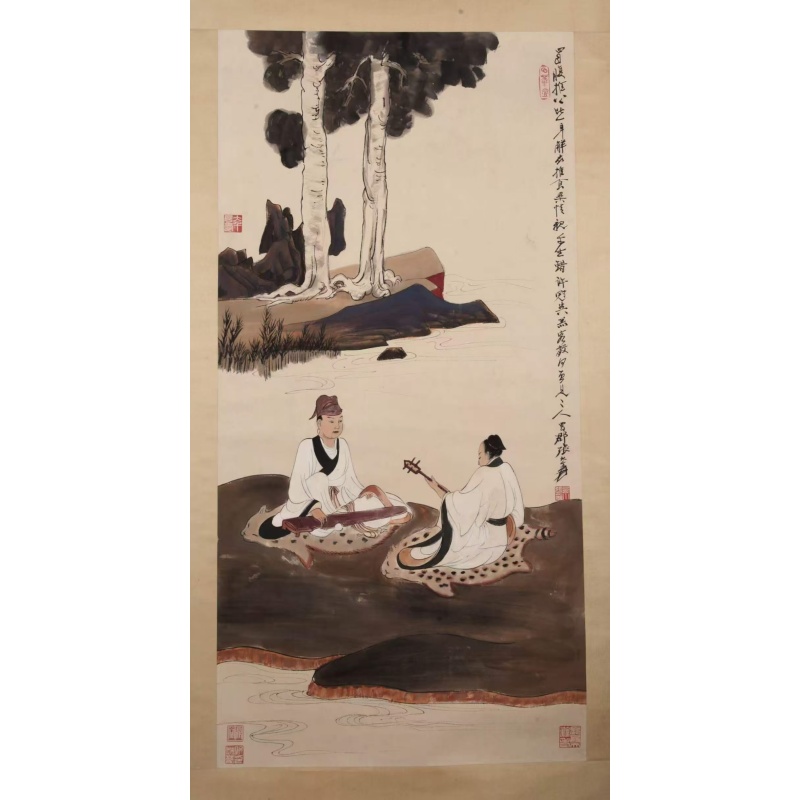 桐阴听阮高士图AG2014