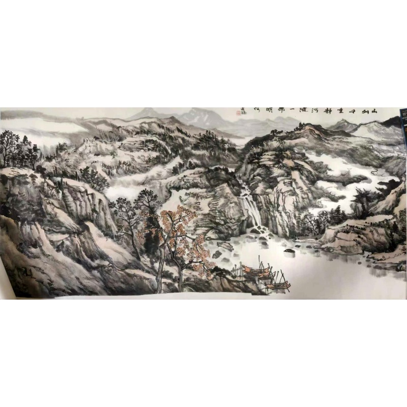 山川千里静 河流第一明河AB02052
