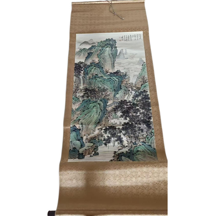 张大千 青绿山水AD9582