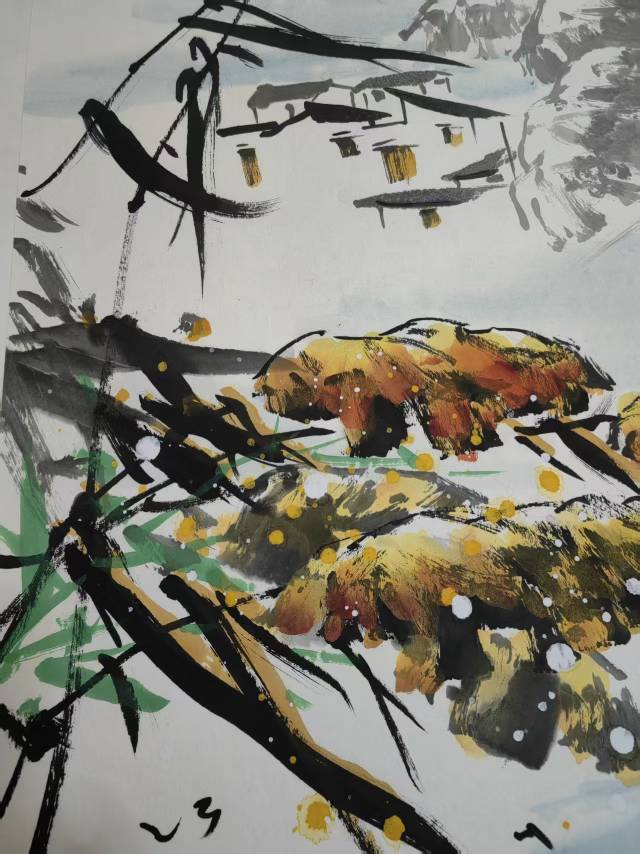 江南芦苇渔舟图