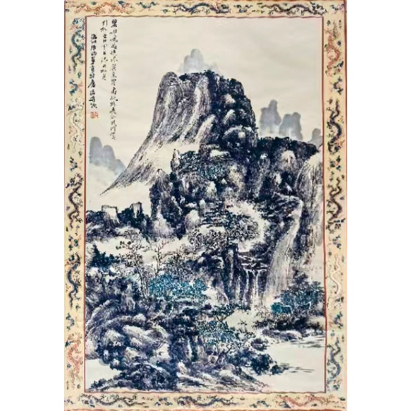 清代 十三峰 张赐宁 山水画AE2255
