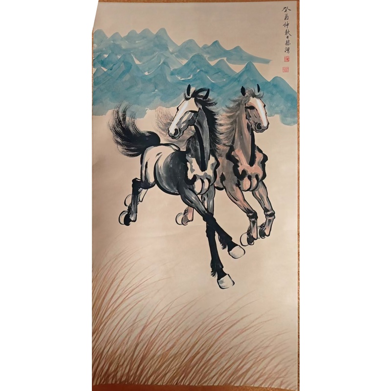 徐悲鸿奔马图AE2235