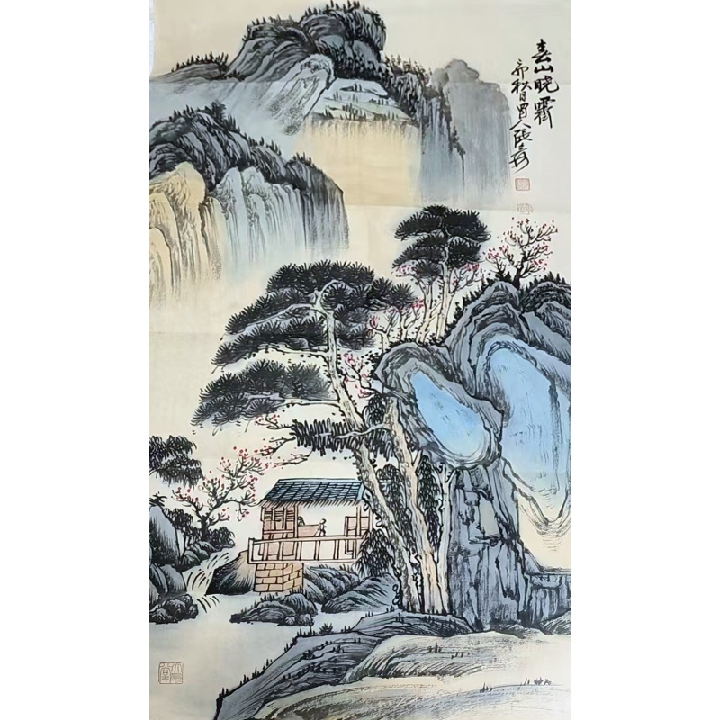 《春山晓霁》山水立轴AC6403