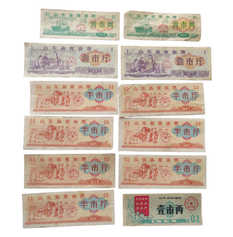 山东省食油票一套AD9737
