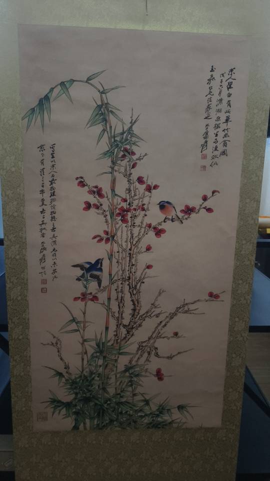 张大千花卉图