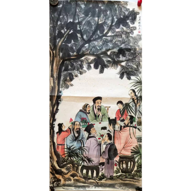 傅抱石人物画软片AE2341