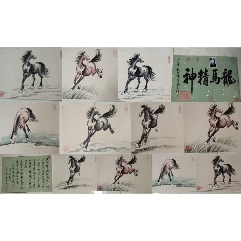 五骏马图AB02094