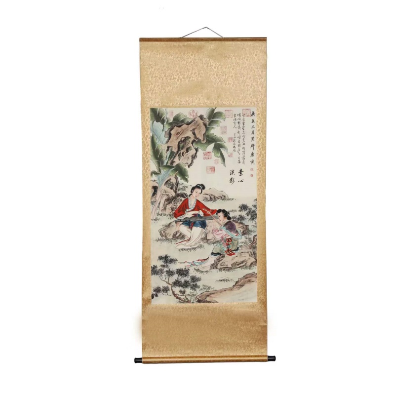 明唐伯虎 侍女图AE2374