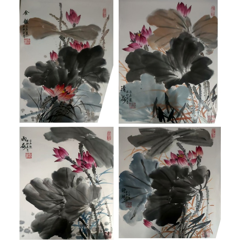 正石四条屏AE2411