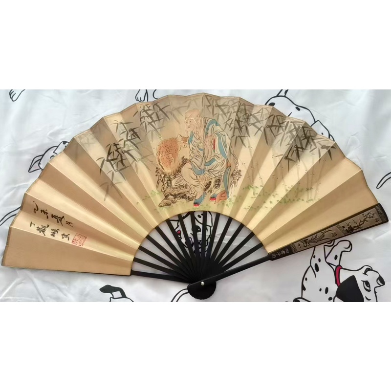 丁观鹏罗汉成扇AB02147