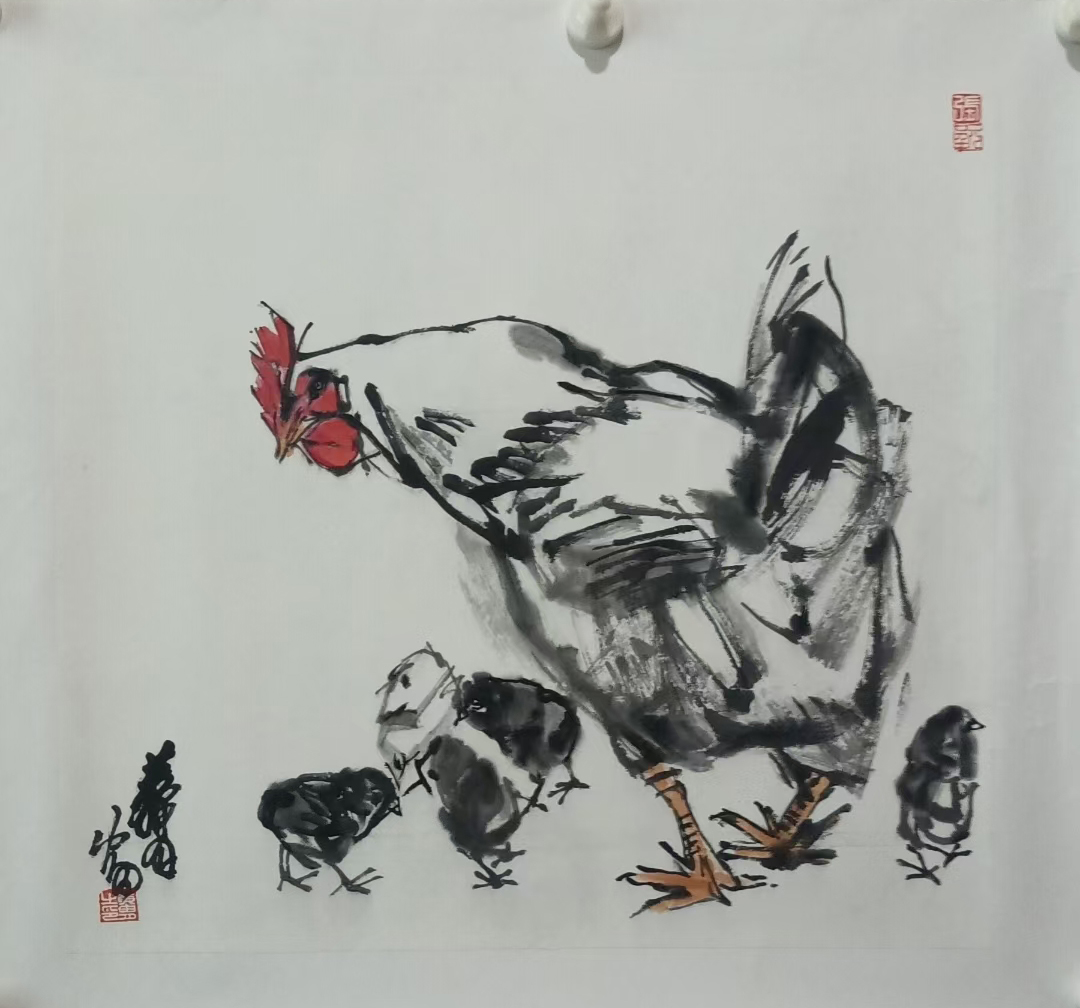 黄胄《鸡》AD9876
