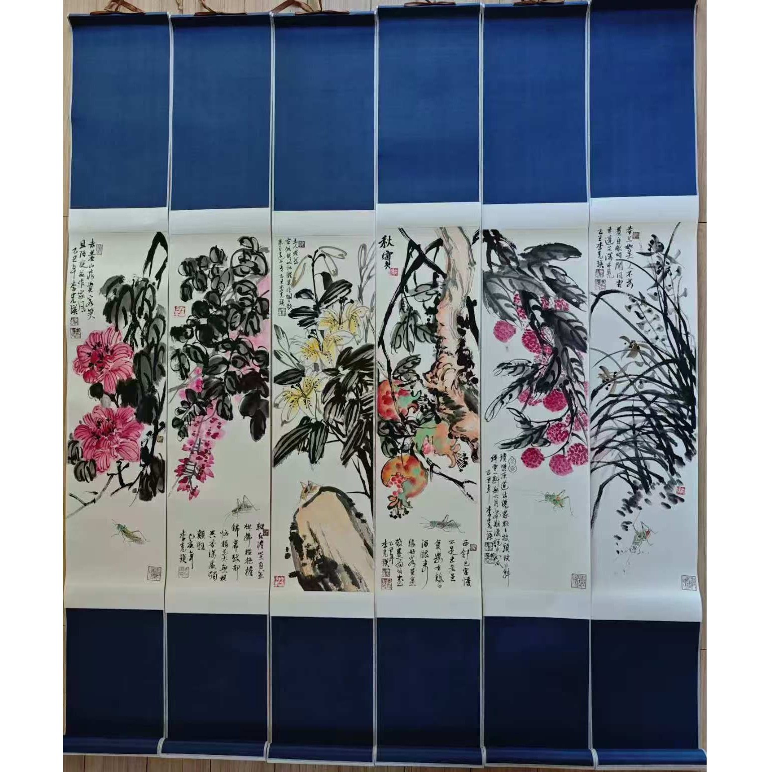 李克瑛虫草六条屏AD2468