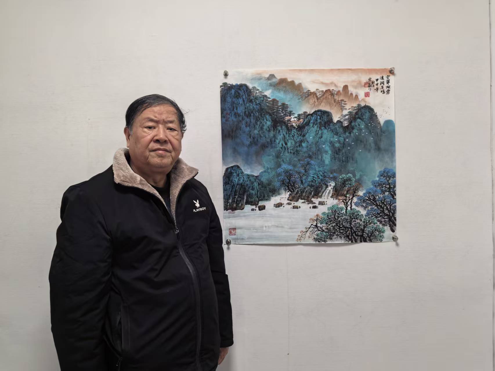 国画大师恽宗瀛空翠烟霏溪涧鸟鸣AC6458