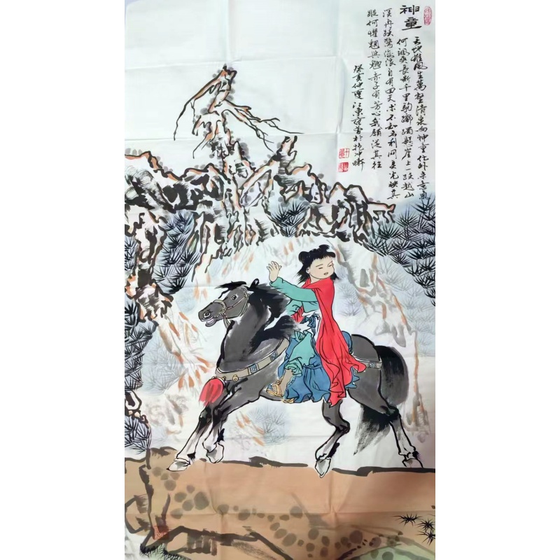 神女骑马图AC6497