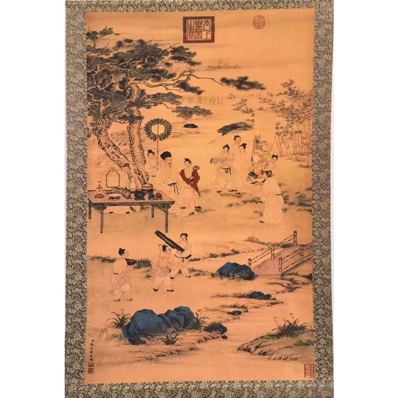 清郎世宁  乾隆消夏图AE2656