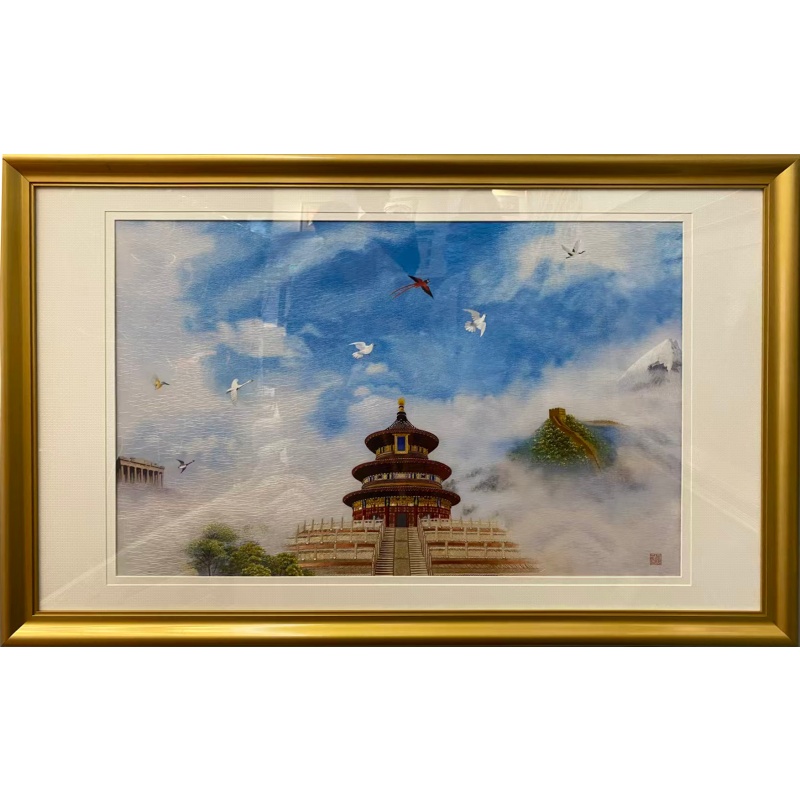 姚建萍 苏绣《和谐盛世》AH0875