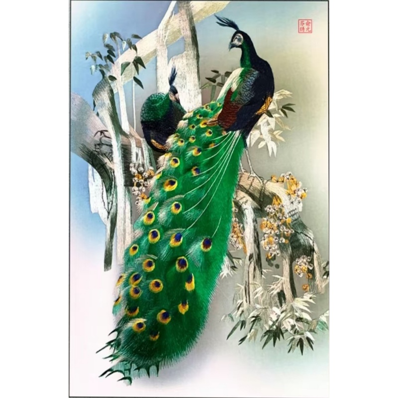 俞元芬 孔雀图AH0876