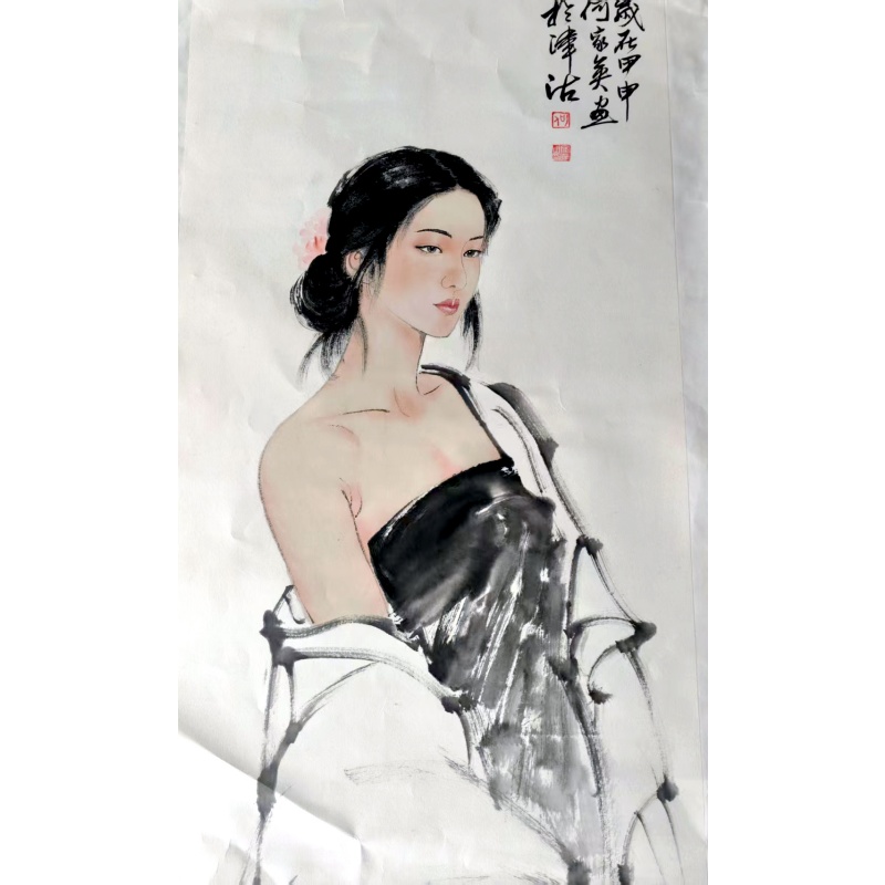 仕女图（何家英）AB02241