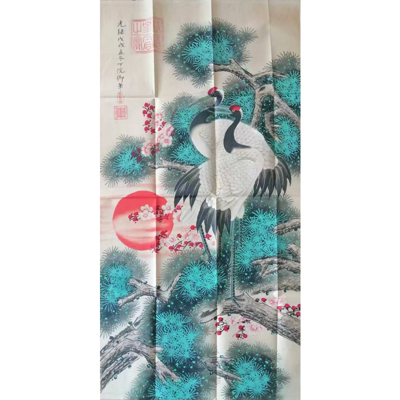 松鹤延年图AH0901