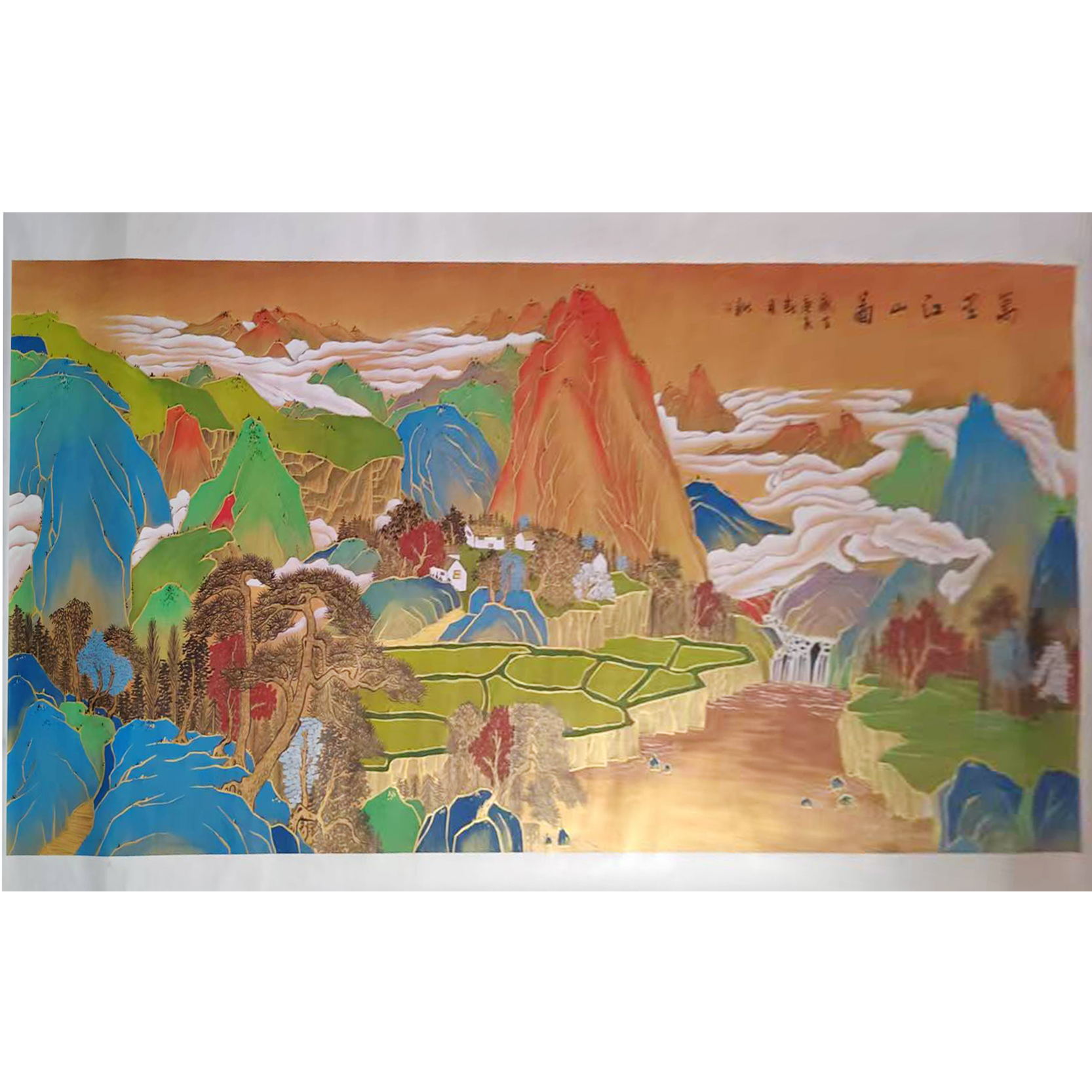 李新社  金碧山水万里江山图AD2601
