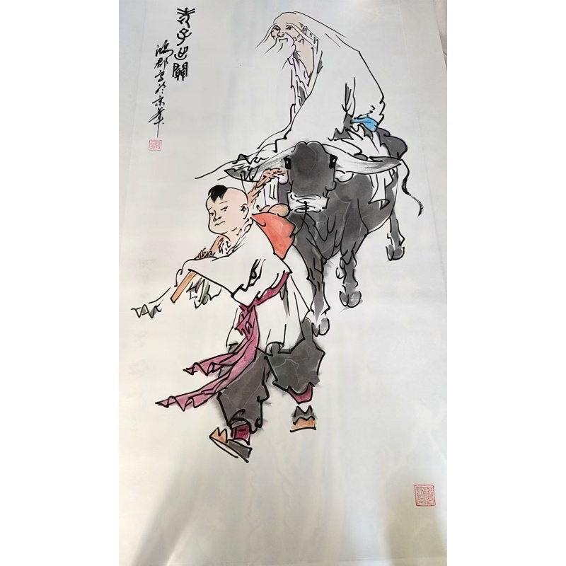 鸿郡 老子出关人物立AB02299