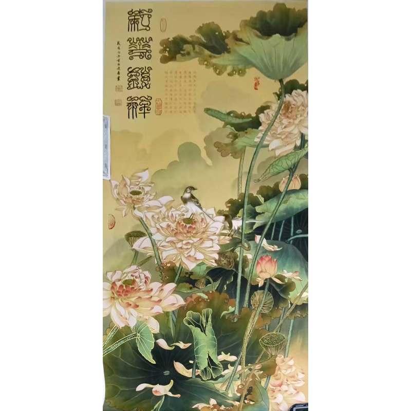 荷花锦鸟图AG2396