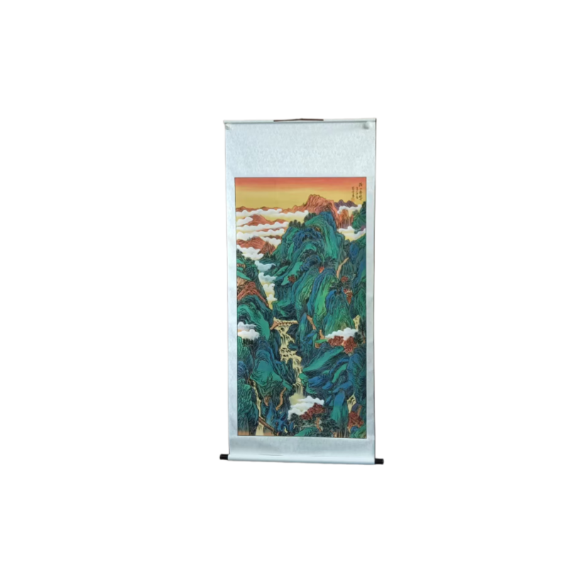 《锦绣山河》青绿山水立轴AC6731