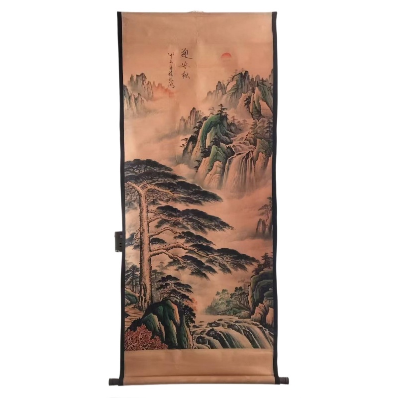 徐悲鸿大师山水画迎客松AE2898