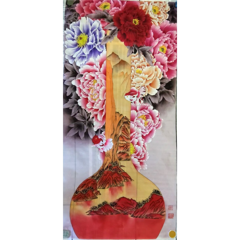 牡丹鸿运山水图AG2482
