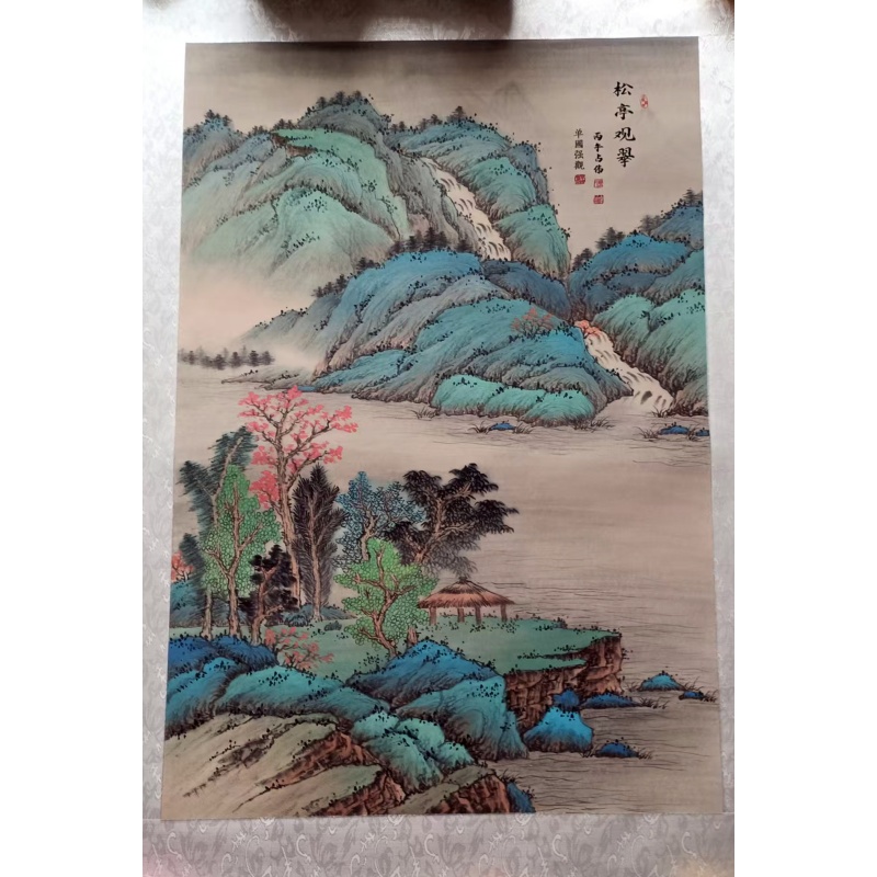 《松亭观翠》青绿山水图AC1667