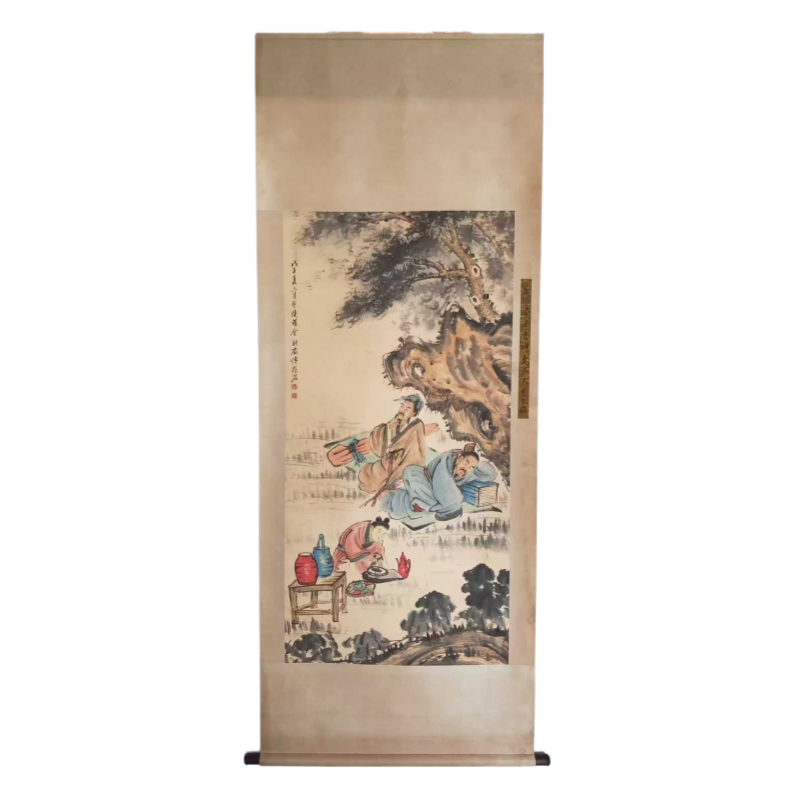 松荫雅集人物立轴AC1661
