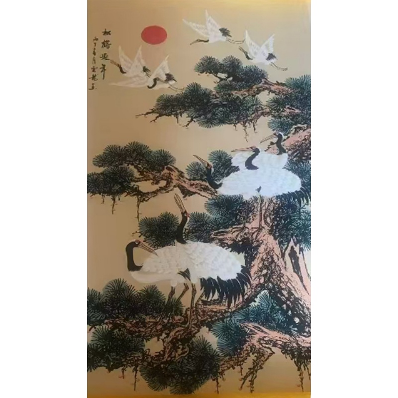 松鹤延年立轴AC1659
