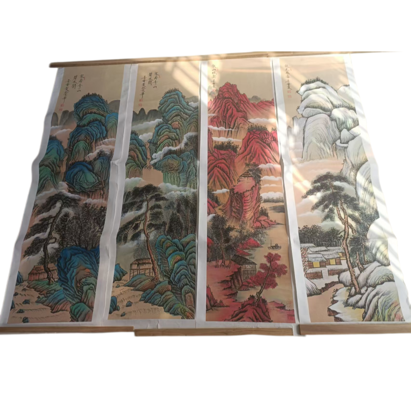 四季山水四条屏AC1721