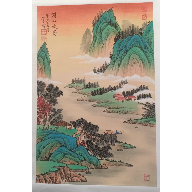 湖山泛舟图AC1720
