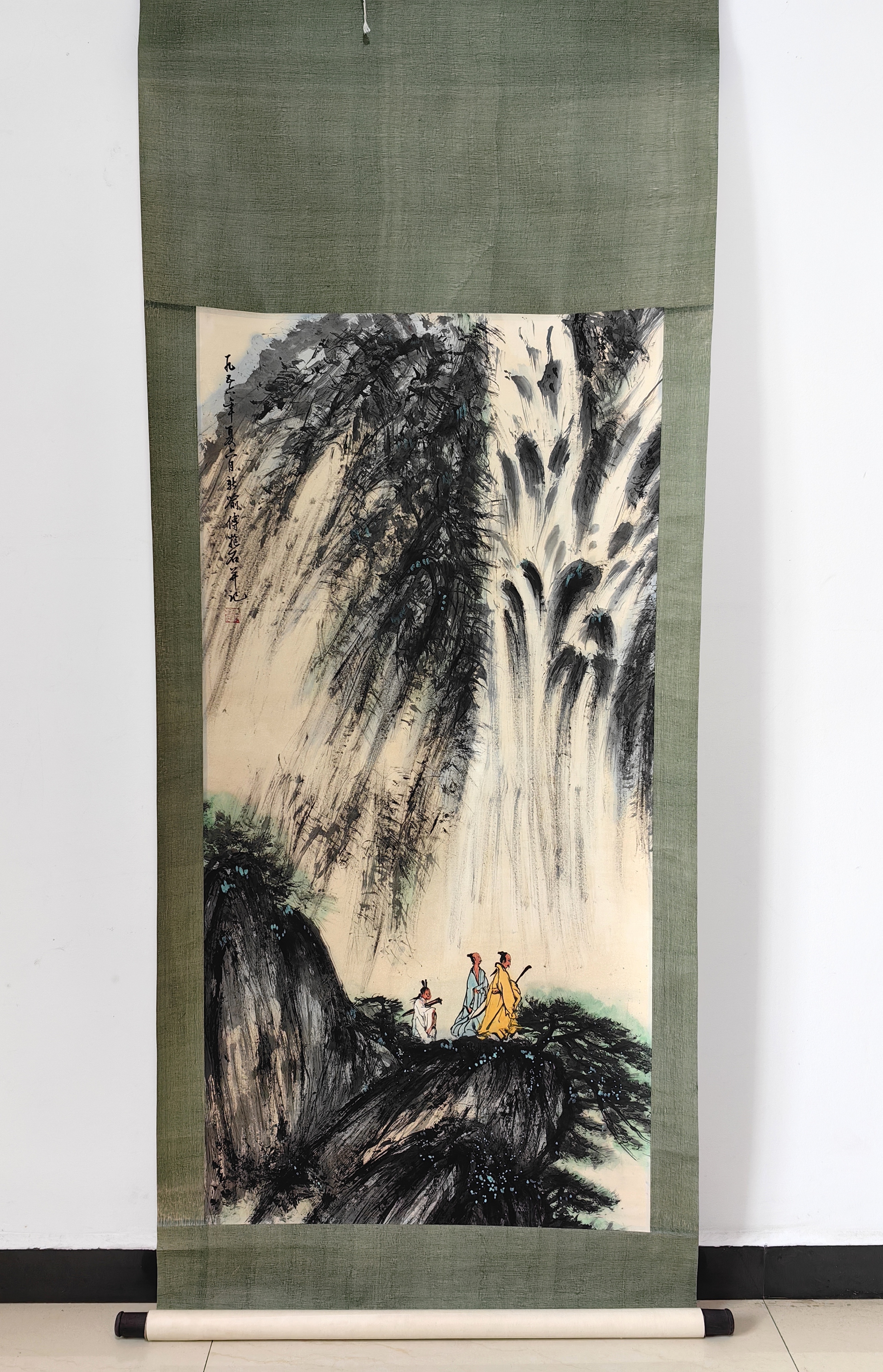 傅抱石高仕山水图AC6799