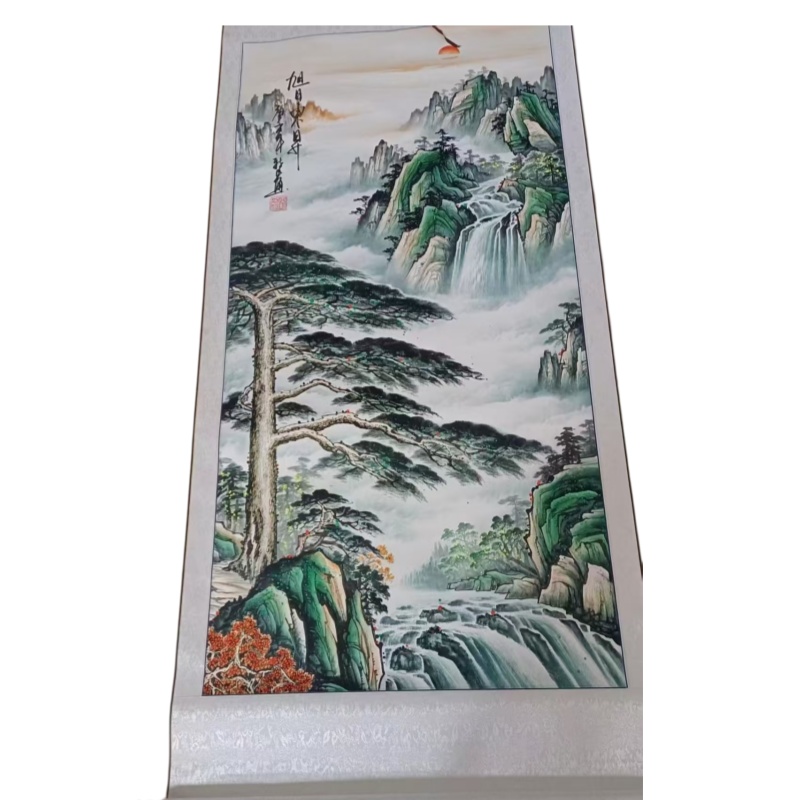 迎客松山水图AB6482