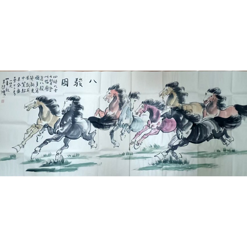 徐悲鸿，八骏图AE2997