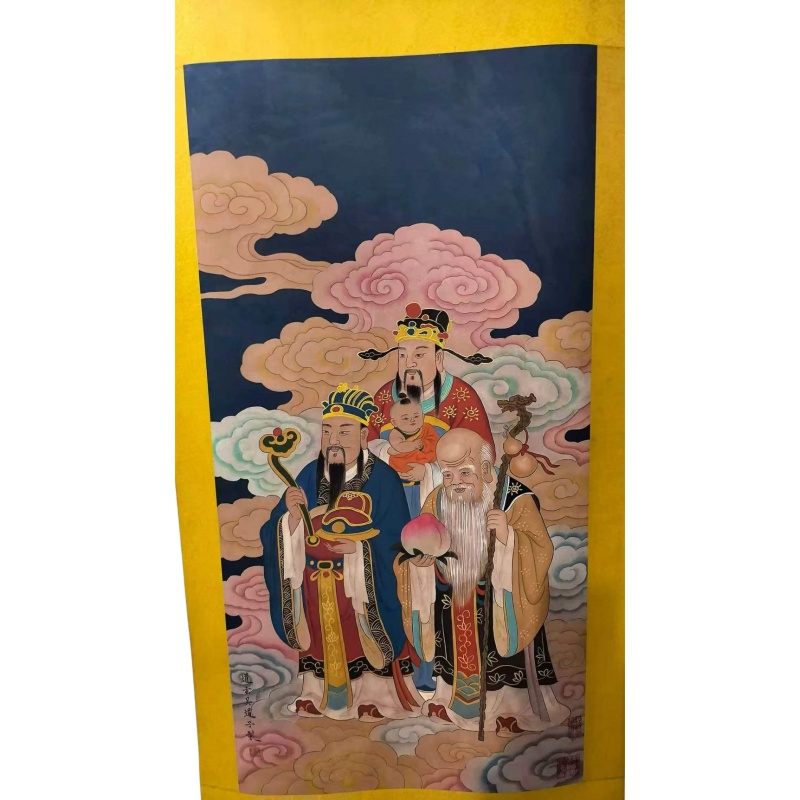 吴道子福禄寿送子AB02344