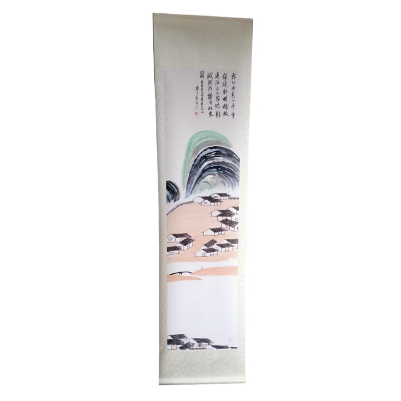 山水十二条屏（齐昆山款）AB6535