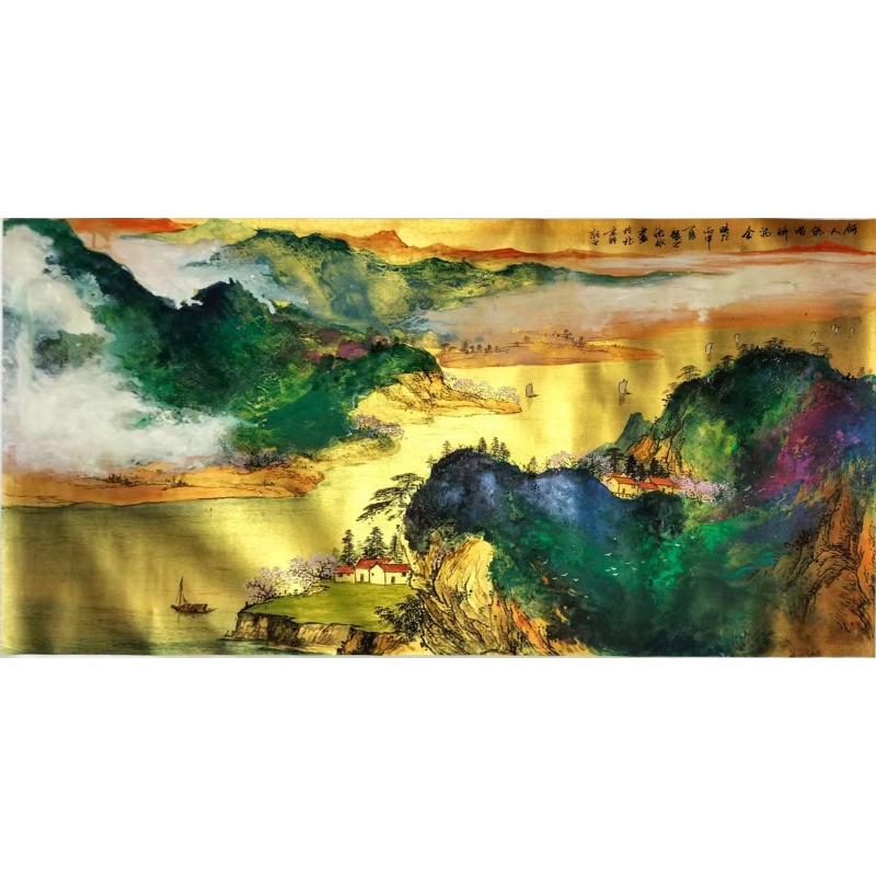 泼彩青绿山水 锦绣山河AG2632