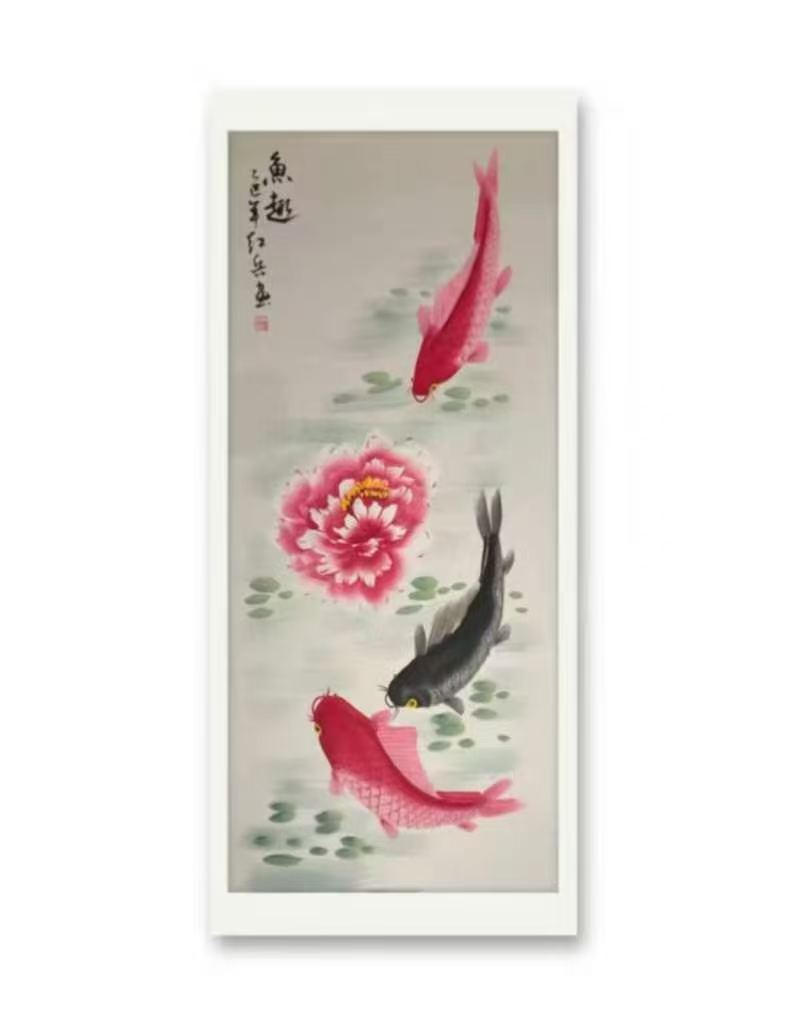 君子图 梅花 牡丹 绶带鸟AC6834
