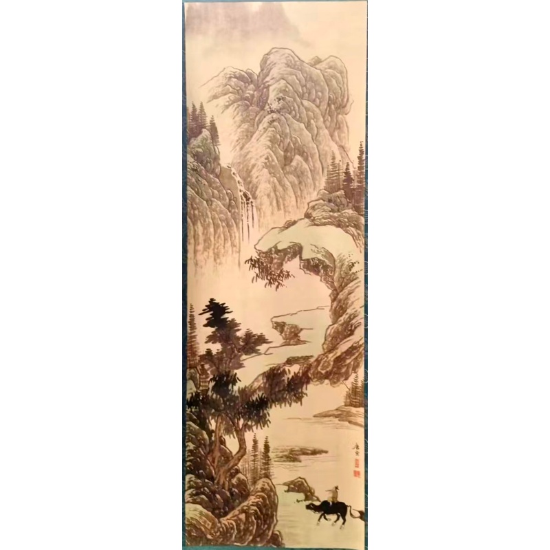 唐伯虎山水条屏AK1931