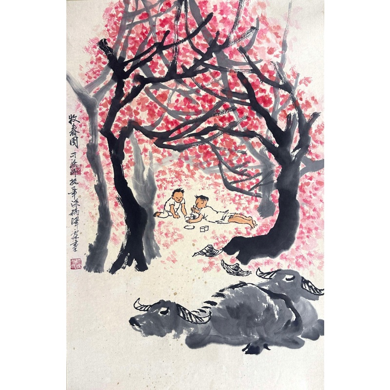 李可染、李泽霖 牧牛图AG2679